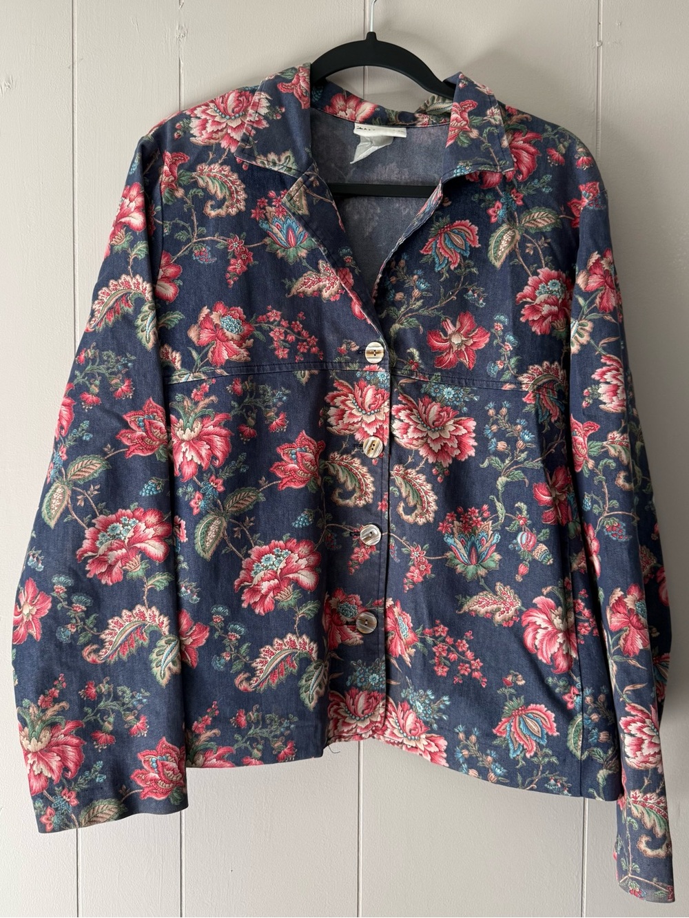 Vintage Appleseed’s Floral Jacket Made in USA Women’s L Boho 90s Cottagecore
